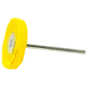 Polírozókorong - sárga pamut 25 mm