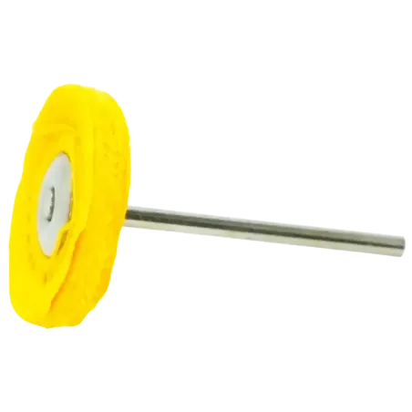 Polírozókorong - sárga pamut 25 mm