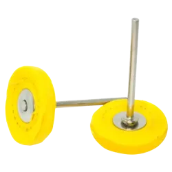 Polírozókorong - sárga pamut 25 mm
