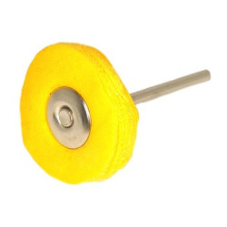 Polírozókorong - sárga pamut 22,5 mm